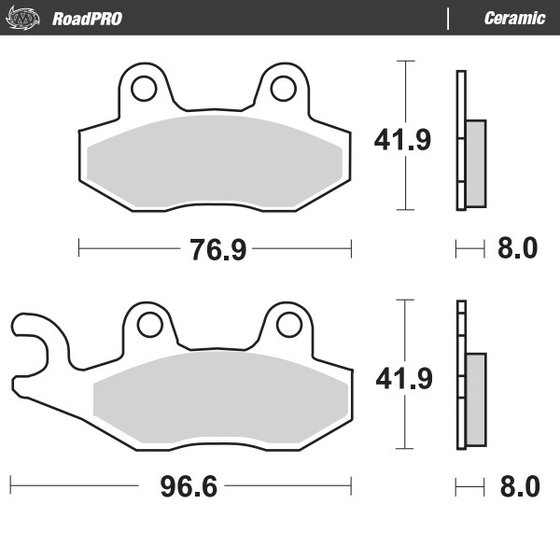 STREET TWIN 900 (2016 - 2020) ceramic brake pad | MOTO-MASTER