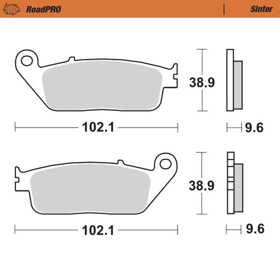 ADVENTURER 900 (1996 - 2001) sintered rear brake pad | MOTO-MASTER