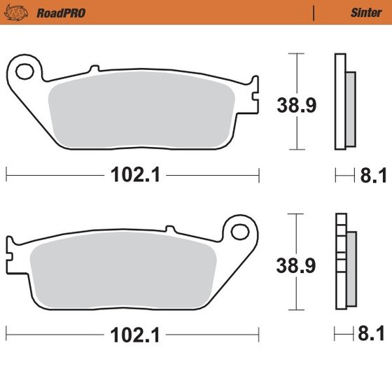 THRUXTON 1200 (2016 - 2020) sintered front brake pad | MOTO-MASTER