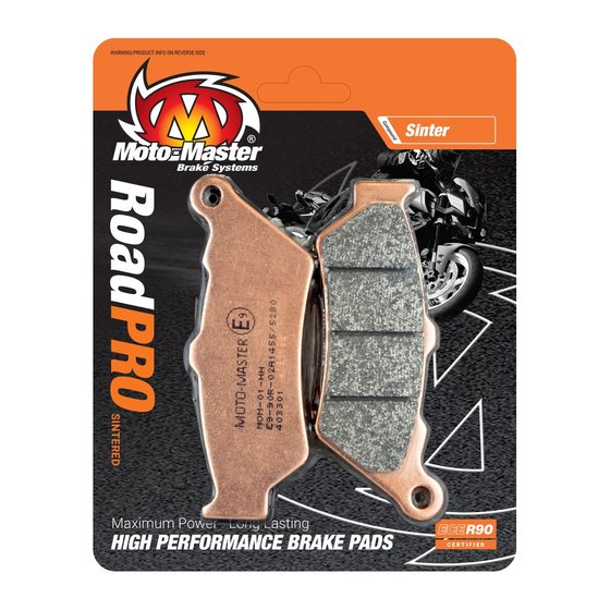 STREET TRIPLE 675 R (2009 - 2015) sintered rear brake pad | MOTO-MASTER