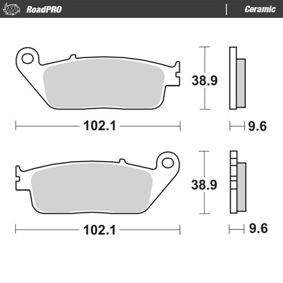 TIGER 800 XCA (2011 - 2017) ceramic brake pad | MOTO-MASTER