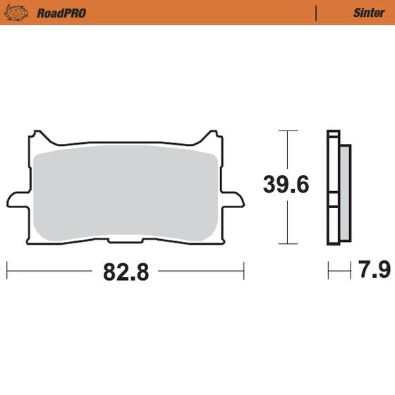 DAYTONA MOTO 765 (2020 - 2021) sintered front brake pad | MOTO-MASTER