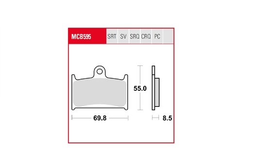 SPRINT 900 (1994 - 1999) trq brake pad sintered race | TRW