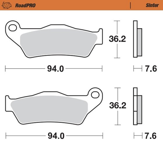 TIGER 800 XCX (2018 - 2020) sintered front brake pad | MOTO-MASTER