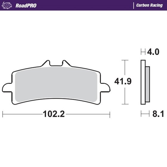 STREET TRIPLE 765 RS (2019 - 2022) carbon racing brake pads | MOTO-MASTER