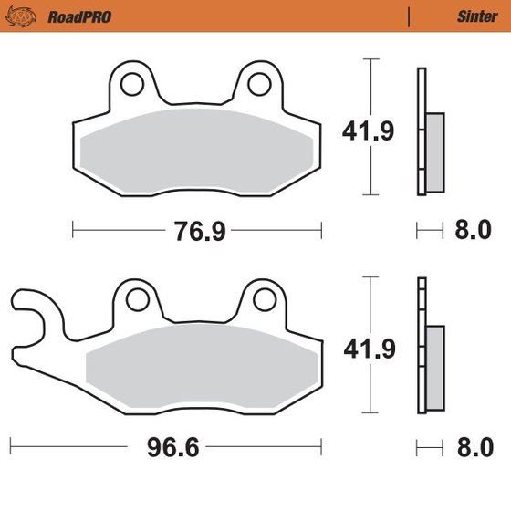 STREET CUP 900 (2017 - 2020) sintered front brake pad | MOTO-MASTER