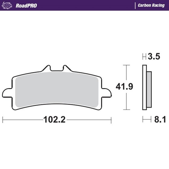 TIGER 900 RALLY (2021 - 2022) carbon racing brake pads | MOTO-MASTER