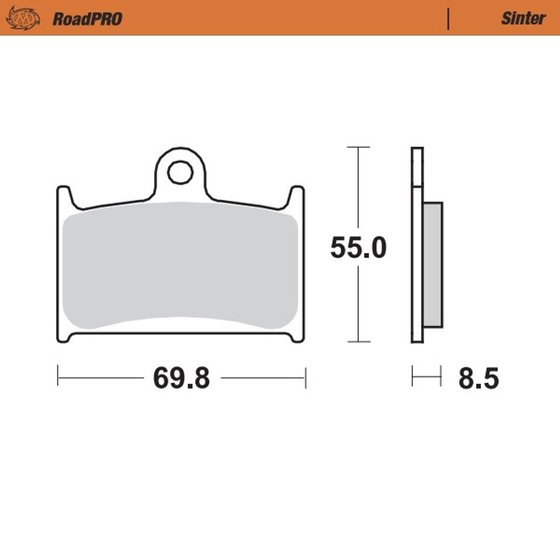 DAYTONA 900 (1993 - 1994) sintered front brake pad | MOTO-MASTER