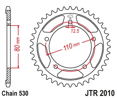 SPEED TRIPLE 900 (1994 - 1996) steel rear sprocket | JT Sprockets