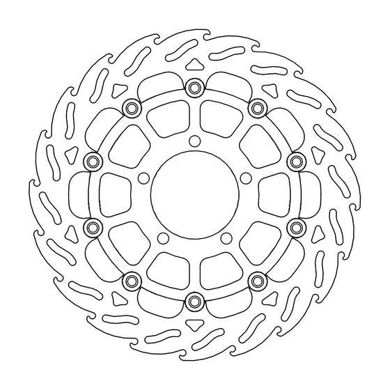 STREET TRIPLE 765 RS (2018 - 2022) flame floating brake rotor | MOTO-MASTER