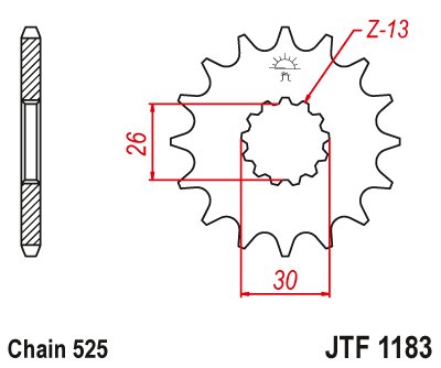 SPEEDMASTER (2003 - 2015) steel front sprocket | JT Sprockets