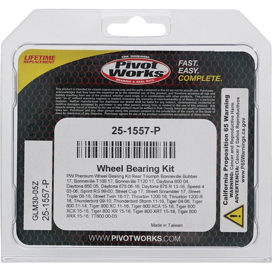 TIGER 955 (2002 - 2006) wheel bearing kit rear | All Balls