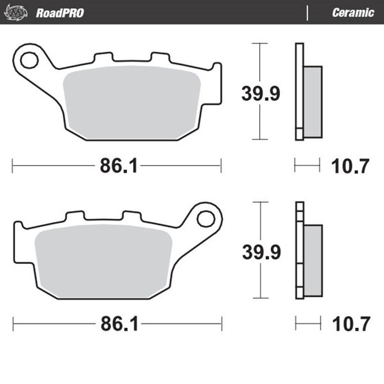 STREET TRIPLE 675 R (2009 - 2015) ceramic brake pad | MOTO-MASTER