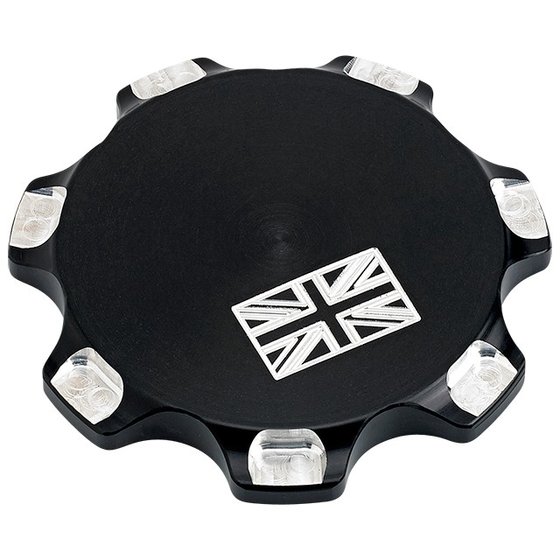 THRUXTON 865 (2004 - 2016) union jack billet gas cap (black) | JOKER MACHINE