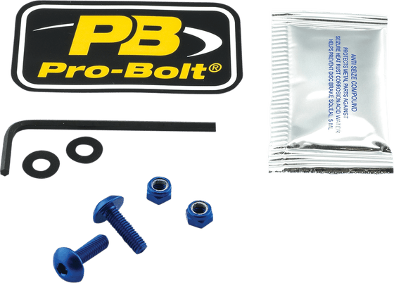 SPEED TRIPLE 1050 (2005 - 2015) license plate screw pack | PRO BOLT