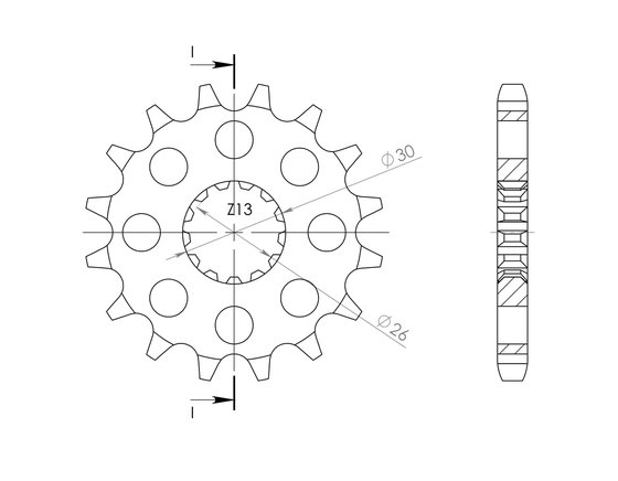 DAYTONA 900 (1994 - 1997) supersprox / jt front sprocket 1180.17 | Supersprox