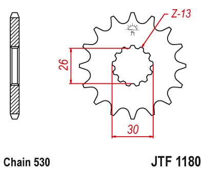 SPRINT RS 955 (2000 - 2003) steel front sprocket | JT Sprockets