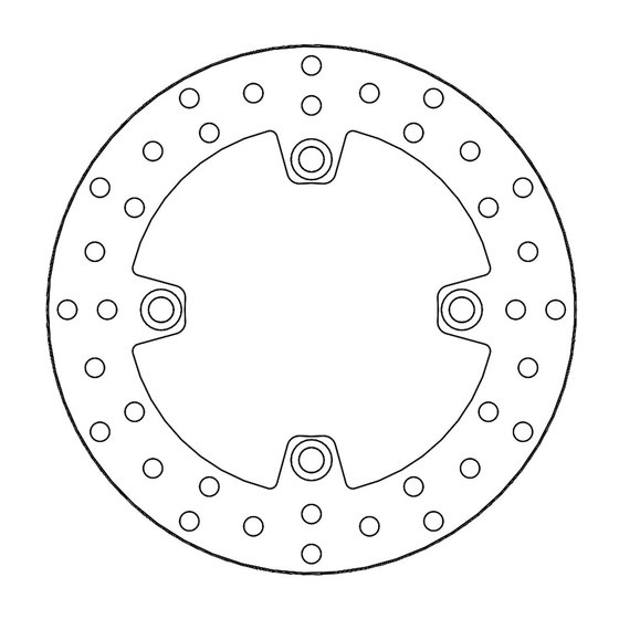 STREET TRIPLE 675 R (2009 - 2015) halo rear brake disc | MOTO-MASTER