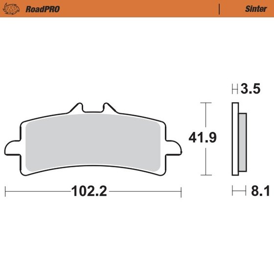 ROCKET 3 GT (2020 - 2022) sintered front brake pad | MOTO-MASTER