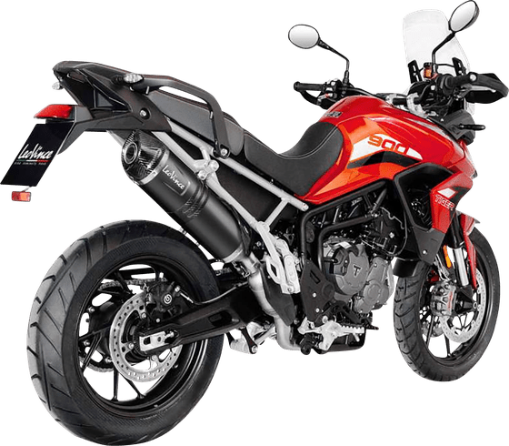 TIGER 900 RALLY PRO (2020 - 2022) lv one evo black edition slip-on muffler | LEOVINCE