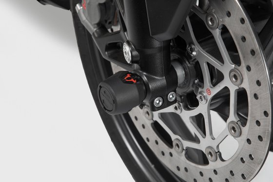 TIGER EXPLORER 1200 XR (2012 - 2020) front axle slider set (black) | SW-MOTECH