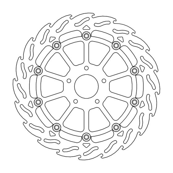 TIGER 900 RALLY PRO (2020 - 2022) flame floating brake rotor | MOTO-MASTER