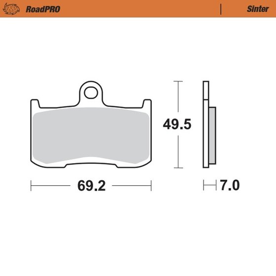 TIGER 1050 (2007 - 2020) sintered front brake pad | MOTO-MASTER