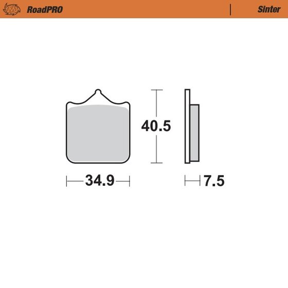 SPEED TRIPLE 1050 (2005 - 2016) sintered front brake pad | MOTO-MASTER