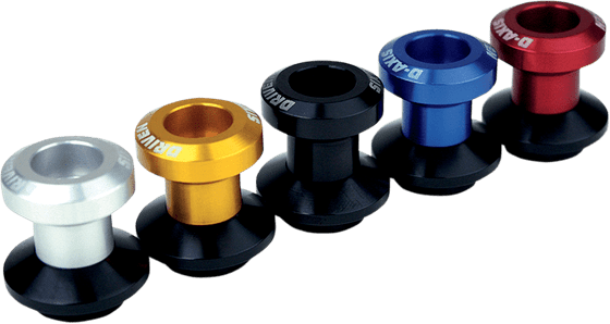 DAYTONA 675 (2006 - 2015) 6mm blue d-axis spools for rear suspension | DRIVEN RACING