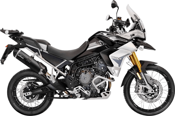 TIGER 900 (2020 - 2022) lv one evo black edition slip-on muffler | LEOVINCE