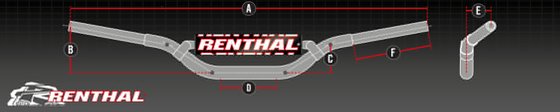 TIGER 800 XR (2015 - 2020) renthal fatbar 604 rc tt handlebar | RENTHAL