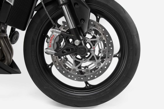 TIGER EXPLORER 1200 XR (2012 - 2020) front axle slider set (black) | SW-MOTECH