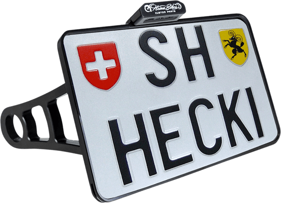 SPEEDMASTER (2006 - 2018) black license plate bracket for 2017-2020 bobber models | HEINZ BIKES