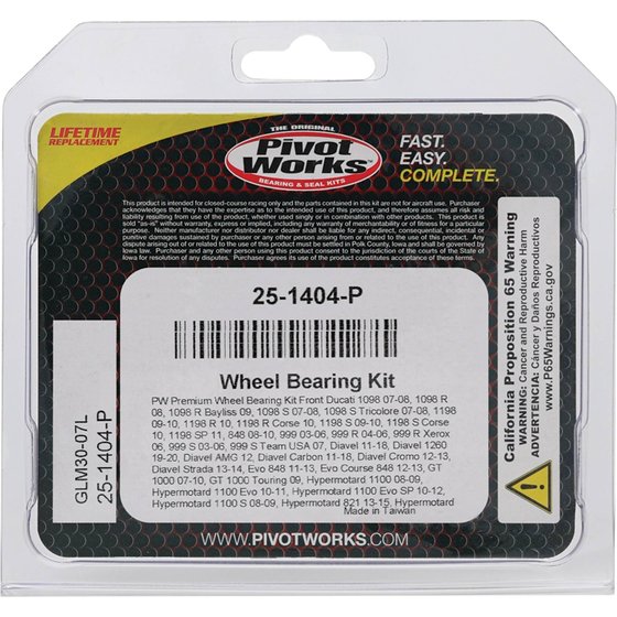 SPEED TRIPLE 1050 (2004 - 2010) wheel bearing kit front | All Balls