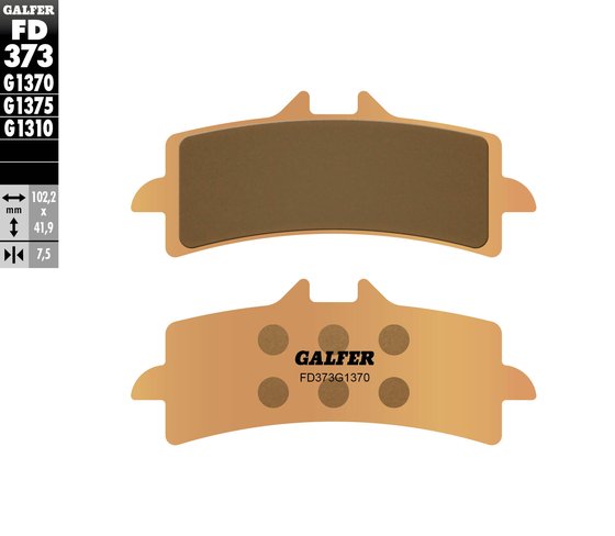 TIGER 900 (2020 - 2022) street sinter brake pad | GALFER