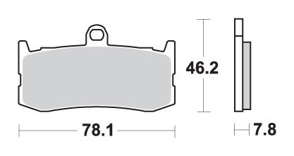 DAYTONA 675 (2009 - 2018) brake pads | SBS