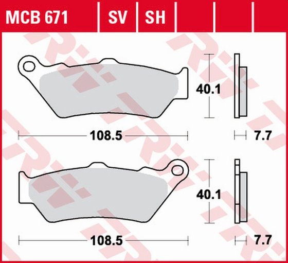 ROCKET 3 (2004 - 2009) sintered metal brake pads | TRW