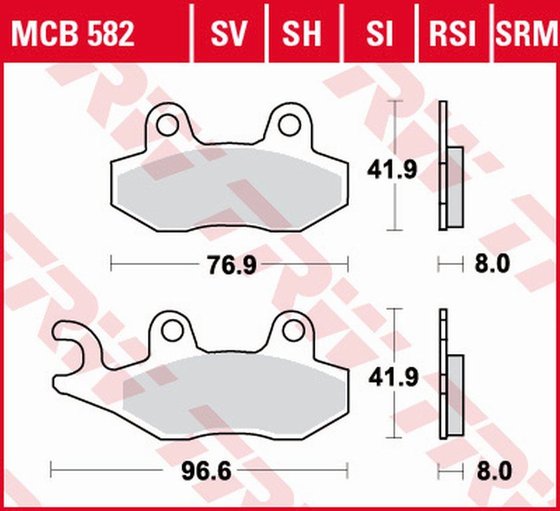 SCRAMBLER 865 (2006 - 2016) sintered metal brake pads | TRW