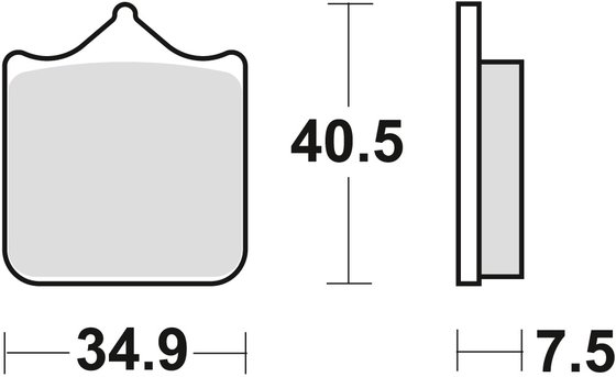 STREET SCRAMBLER 900 (2019 - 2019) sintered metal brake pad | TRW