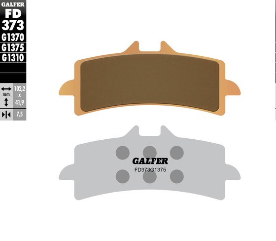 DAYTONA MOTO 765 (2020 - 2021) sport sinter brake pad | GALFER