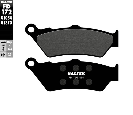 ROCKET 3 ROADSTER (2010 - 2015) semi-metal brake pad | GALFER