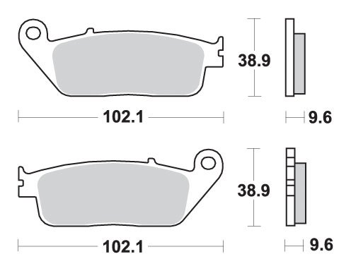 LEGEND 900 TT (1999 - 2001)  sbs brakepads ceramic | SBS