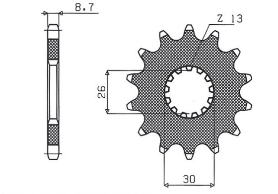 THUNDERBIRD 900 SPORT (1998 - 2004) 17 tooth front sprocket | SUNSTAR SPROCKETS