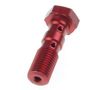 SPEED TRIPLE 900 (1994 - 1996) double banjo bolt m10x1.25 red | TRW