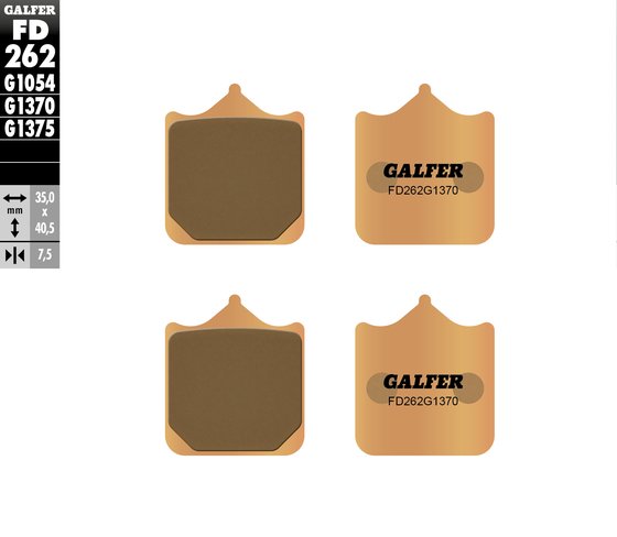 SPEED TRIPLE 1050 (2005 - 2016) street sinter brake pads for front ducati/ktm/tri | GALFER