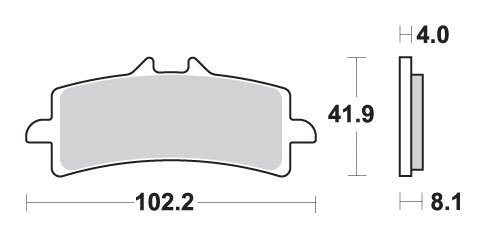 DAYTONA 675 R (2011 - 2018) brake pads | SBS