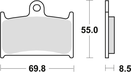 SPRINT RS 955 (2000 - 2001) sukepinto metalo stabdžių trinkelės | TRW