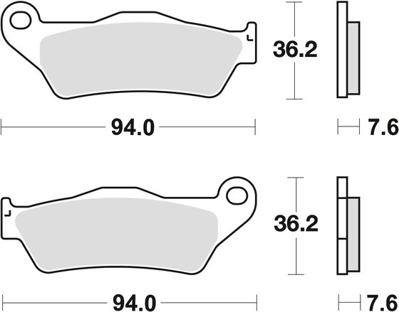 BONNEVILLE 1200 BOBBER (2022 - 2022) universalios organinės standartinės stabdžių trinkelės | TRW