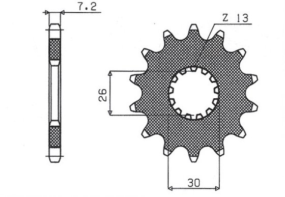 BONNEVILLE T100 (2003 - 2012) priekinė žvaigždutė | SUNSTAR SPROCKETS