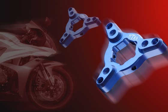 SPEED TRIPLE 1050 (2005 - 2015) front fork adjuster blue | TITAX